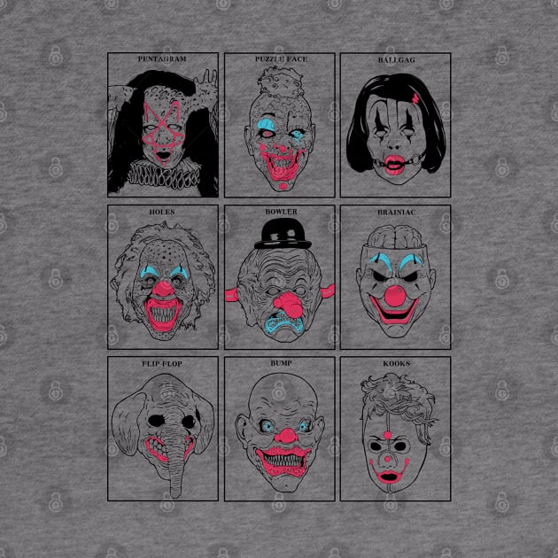 Clown Masks AHS by ArtMoore98